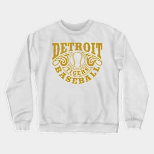 Vintage Retro Detroit Tigers Baseball Crewneck Sweatshirt